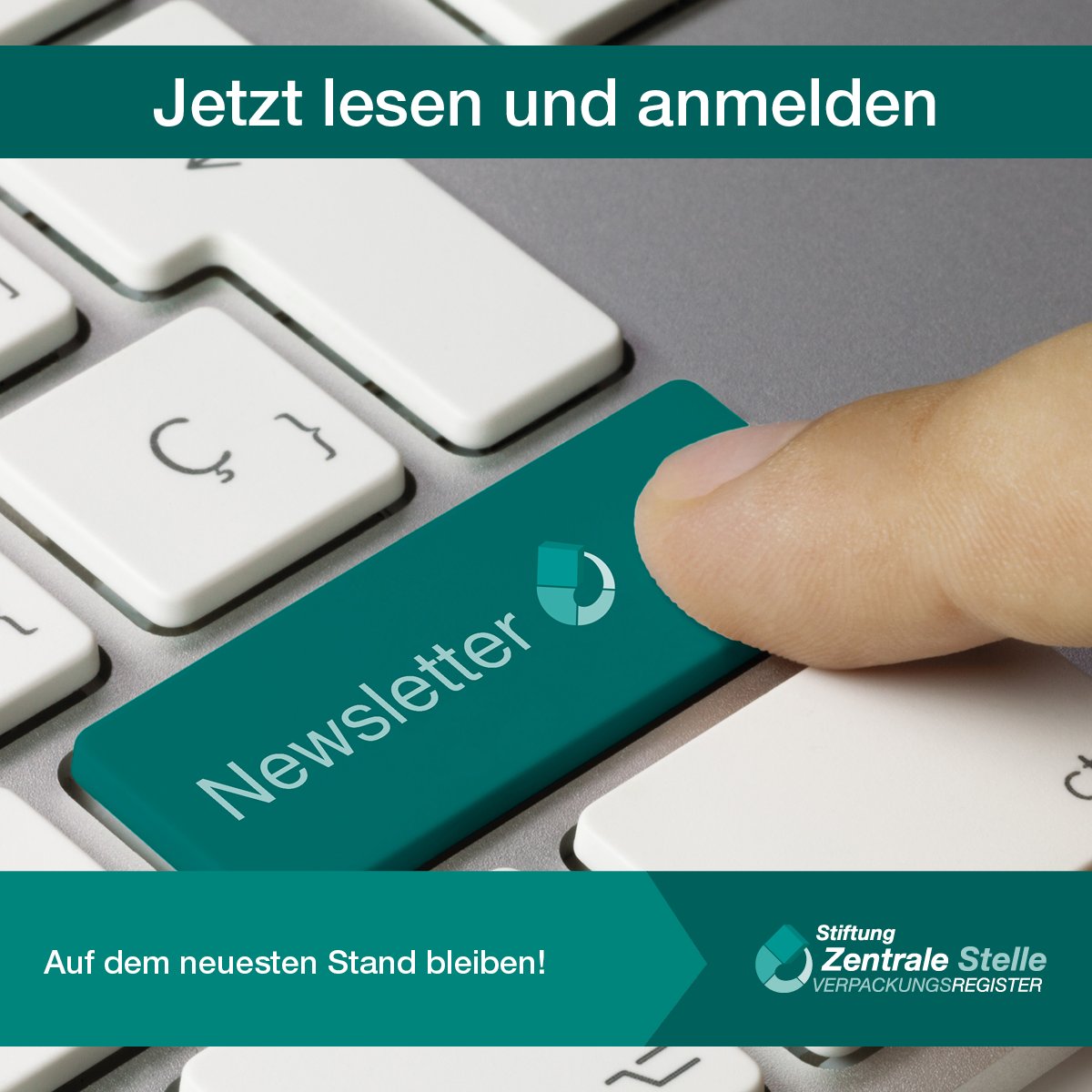 Die neue Ausgabe unseres #Newsletters ist online! Darin informieren wir Sie wieder über das #VerpackG und die Arbeit der #ZSVR. Unseren aktuellen Newsletter finden Sie unter verpackungsregister.org. Dort können Sie sich auch für die kommenden Ausgaben anmelden.