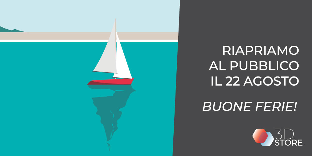3D_Store_Monza's tweet photo. #3DStoreMonza chiude al pubblico per le ferie estive.
La sede operativa di via Amati 12, a #Monza, e l’unità produttiva di Nibionno (LC) avranno le serrande abbassate fino a domenica 21 agosto, per tornare ad accogliere i clienti a partire da lunedì 22 agosto.

Buone ferie! ⛱️ https://t.co/DIvl0h0nqK