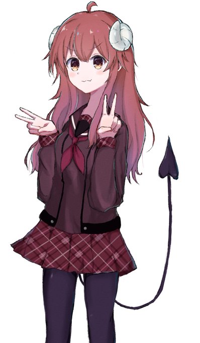 カメラ向けたら特に意味なくどや顔ダブルピースしてくれそう#まちカドまぞく 