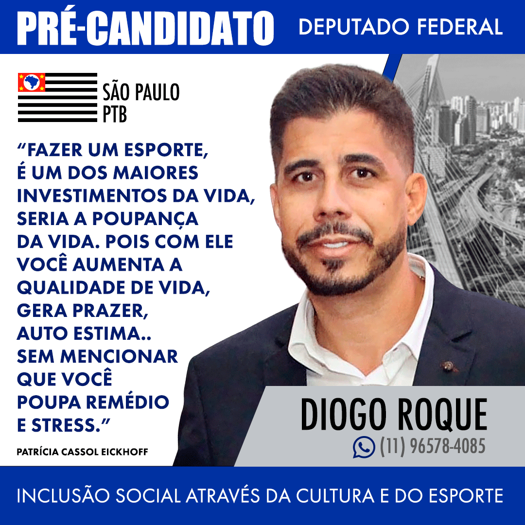 Diogotroque's tweet photo. Diogo Roque 
Pré - Candidato Deputado Federal

Inclusão social através da Cultura e do Esporte.
#ptbrasil #ptbnacional #PTB14 https://t.co/MOB3YrPvP2