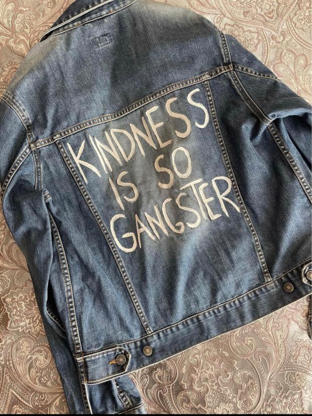DivinityForever's tweet image. Kindness is Gangster #love #kind #denim #jacket