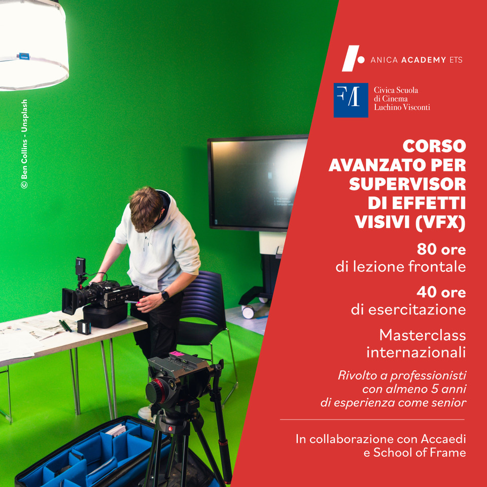 <a href="/AnicaAcademy/">Anica Academy</a> e <a href="/Fond_Milano/">Fondazione Milano</a> presentano il Corso Avanzato per Supervisor di Effetti Visivi (#VFX),  organizzato in collaborazione con <a href="/EffettiDigitali/">EDI</a> e School of Frame.

Per ottenere maggiori informazioni👇
 anicaacademy.org/corsi/vfx-supe…