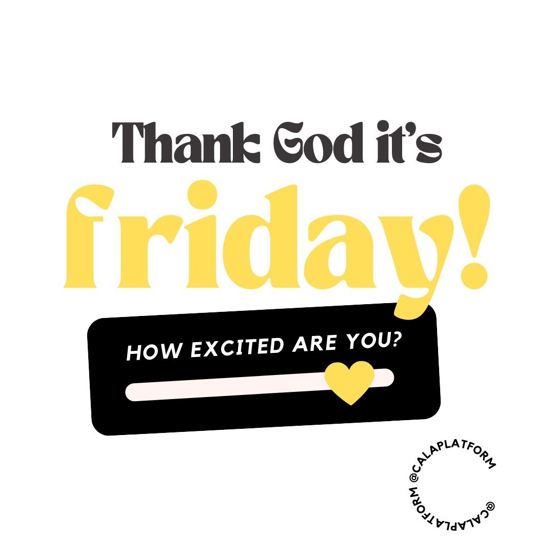 calaplatform's tweet photo. TGIF!
Happy weekend to our lovely customers.
.
.
.
#tgif #friday #happyweekend #investincala #financialinvestment #artificialintelligence #calainvestment #calatechnology #calaplatform https://t.co/4HtezNZNXC
