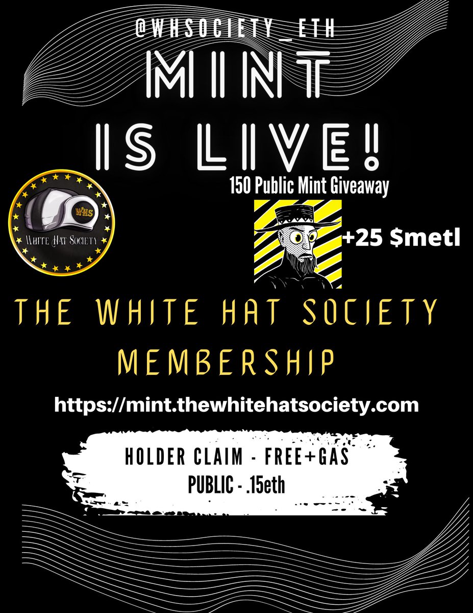 TheWHSRuggedYa's tweet photo. Come get familiar with the @WHSociety_eth! Web3 Innovation and Integration into your daily life!! Don't miss the 🚀. #Forgeable with #ApeLiquidActiveLiquidForge Earn while Learning!! MINT 👉https://t.co/DjRGqmG06a https://t.co/zhUCDJSjd7