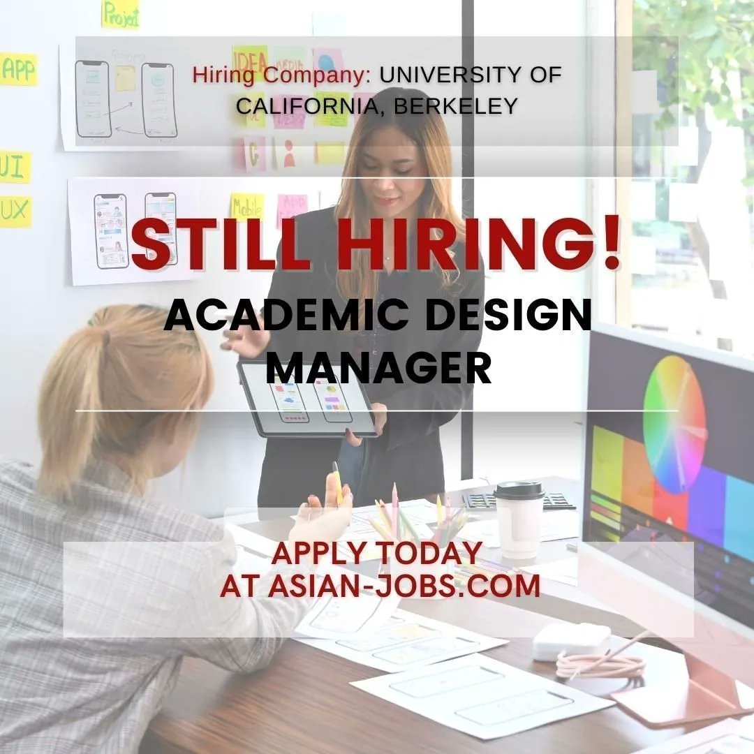 asianjobs's tweet image. #StillHiring an Academic Design Manager
Apply at buff.ly/3ngXQNK 

#manager #academicdesign #designmanager #design #designmanagement #management #employment #jobposting #work #jobopening #jobs #jobseekers #Careerchange #Careergoals #CareerOpportunities #jobhunt #bilingual