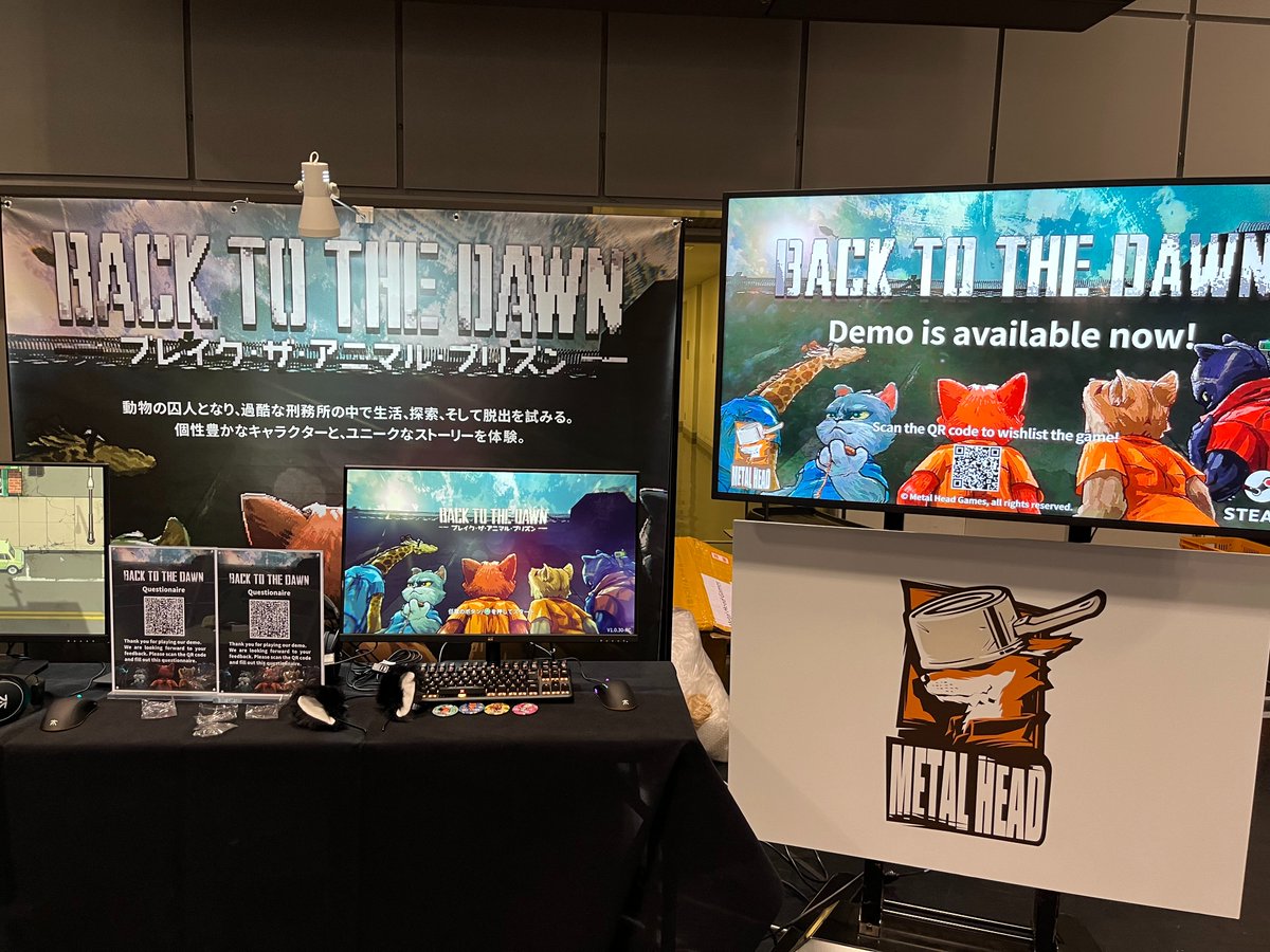backtothedawn's tweet image. #BTTD 🦊@BitSummitJP
『Back to the Dawn ~ブレイク･ザ･アニマル･プリズン~』 #BitSummit #BitSummitXroads ブースIP-25へようこそ！
#Steamウィッシュリスト👉store.steampowered.com/app/1735700/ 
#インディーゲーム