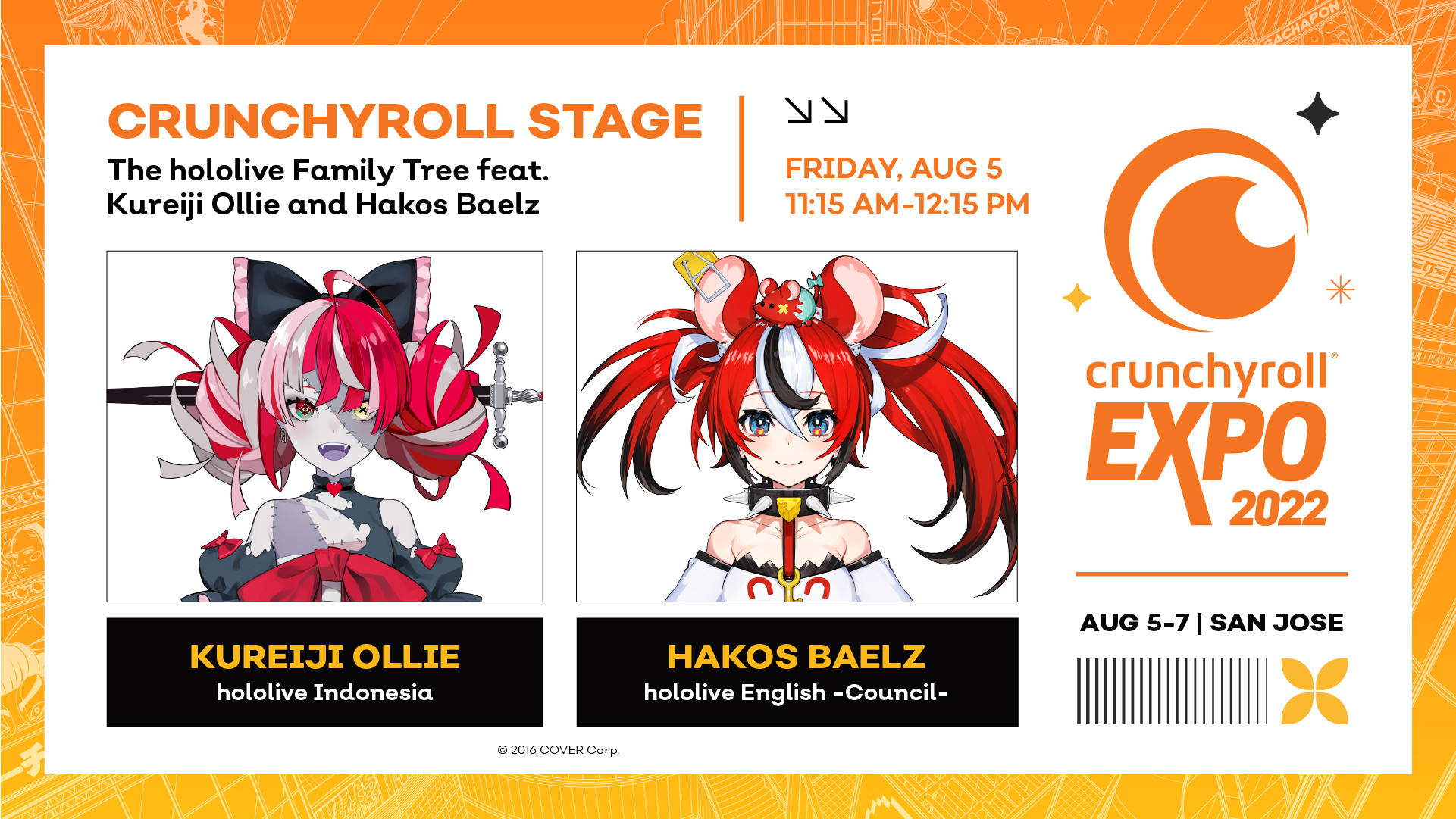 Crunchyroll Expo 2022: Jujutsu Kaisen, Oddtaxi Guests; Hololive Meet