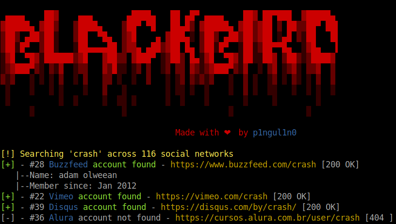 Hakin9's tweet photo. Blackbird - An OSINT tool to search for accounts by username in social networks https://t.co/q912bkfjXI 

#infosec #cybersecurity #redteam #pentest #pentesting #hacking #hackers #coding #opensource #Linux #DFIR #windows #osint #network #socialmedia https://t.co/ZYk5G4F2QV