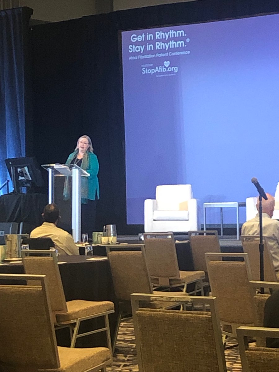 We’re excited to be here live in Dallas to support patients living with atrial fibrillation!  Kudos to the StopAFib team!  <a href="/MelanieHills/">Mellanie True Hills</a>   #stopafib22