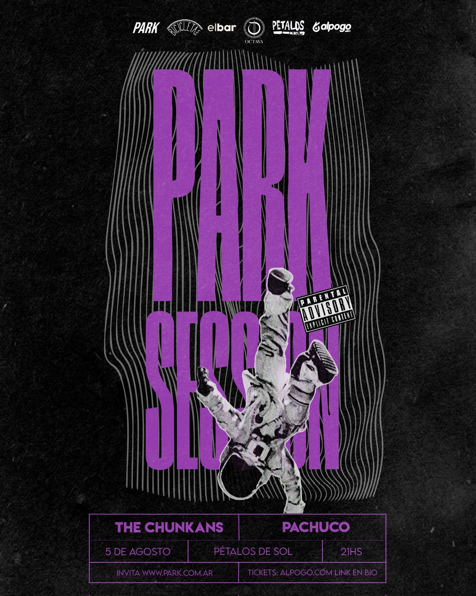 Esta noche en Pétalos de Sol 💣💣
Rock and roll 
The Chunkans + Pachuco 
#Parksession