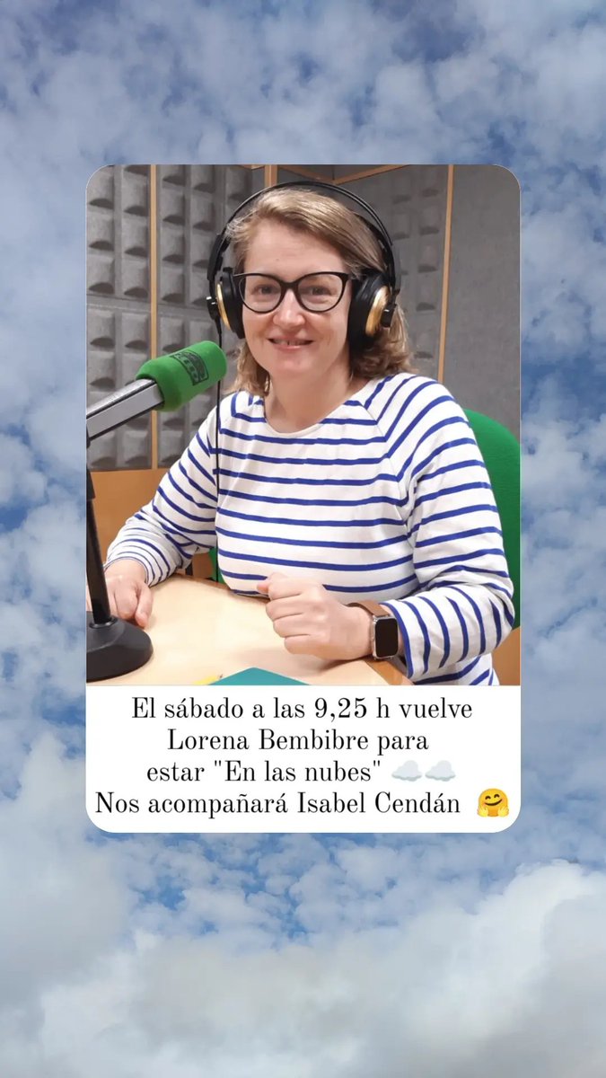 unaltoencamino's tweet image. Más contenidos del sábado: estaremos en las nubes con @lorenabembibre y su amiga invitada: @isaxanela 👯‍♀️
