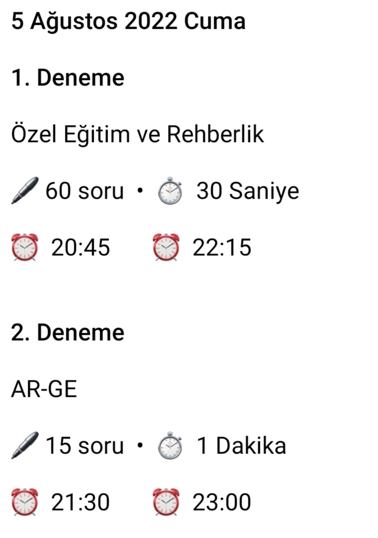 📌 Online canlı denemeye katılmak için Telegram grubuna katılmak için 👇
t.me/+4sguiF9V2p8wO…
#UzmanÖğretmenlik
#Başöğretmenlik
#KariyerBasamakları
#UzmanÖğretmen
#BaşÖğretmen