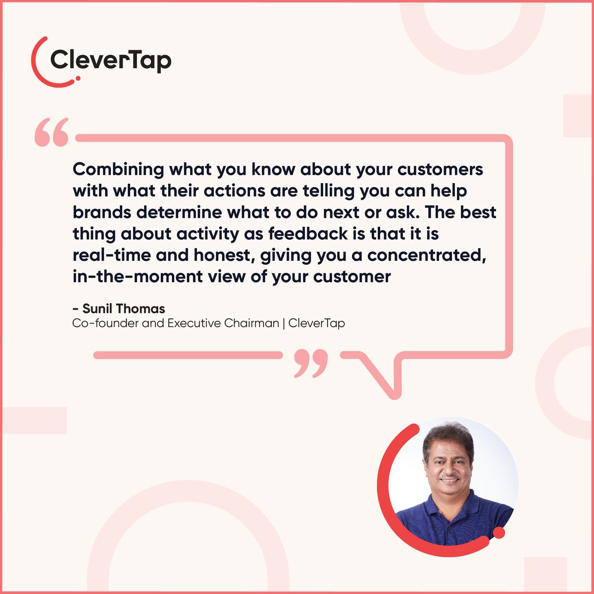 CleverTap's tweet photo. Hot off the press 📰
The latest article by @suniltom, Co-founder and Executive Chairman, CleverTap in @advertisingweek deciphers the right way to get #CustomerFeedback! Boost your #CustomerRetention and #CustomerExperience game now!
Read more: https://t.co/JQxTm9CfTK 

#CleverTap https://t.co/cH4dNs8lzQ