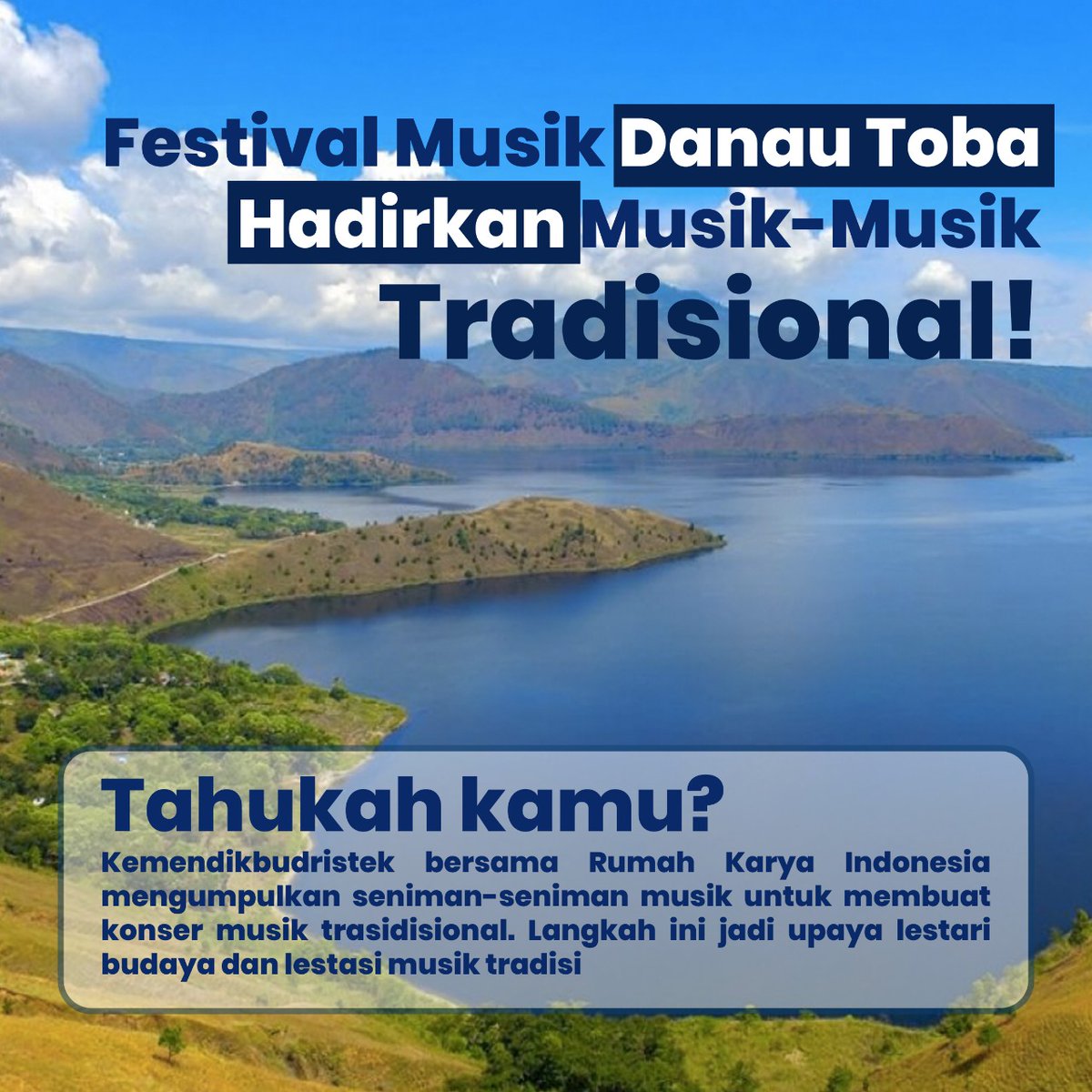 Keren banget nih..
30 Pemusik akan ramaikan Lake Toba Traditional Music Festival (FMTI Toba) detik.com/sumut/wisata/d…

#MusikTradisi