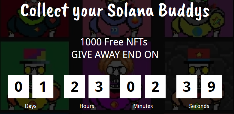 SolanaBuddys's tweet photo. Mint@ 👉https://t.co/4Yp3aigP1J

#NFT #NFTCommunity #NFTProjects #NFTshills  #NFTGiveaways #Giveaways #MAXMONEY #FreeMints @opensea https://t.co/o2C5dCwxeU