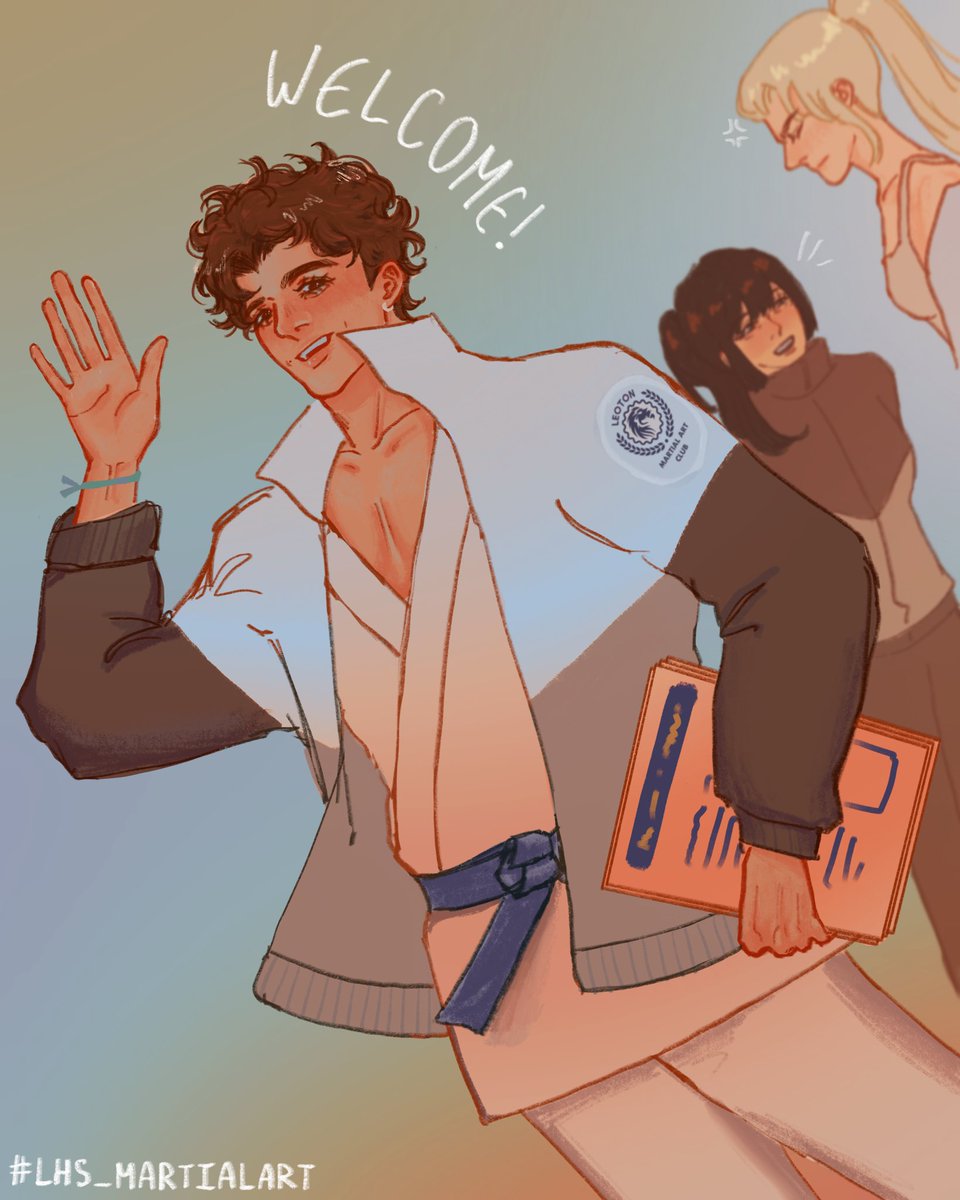Nando_LHS's tweet photo. [ #LHS_Clubs #LHS_MartialArt | 09:00 | อาคารเรียนชั้น 1 ]

“Come join Leoton’s very special Martial Arts club!”

นันโด้ในฐานะรองปธ.ชมรมยืนแจกใบปลิวอย่างขยันขันแข็ง ใบหน้ายิ้มแย้มเต็มที่ที่ได้มาโปรโมทกีฬาสุดรักของตน

“หรือว่าถ้ามีข้อสงสัยก็ถามได้เหมือนกัน ฉันจะตอบให้ได้ทุกข้อเลย” https://t.co/87tcWnX7PM
