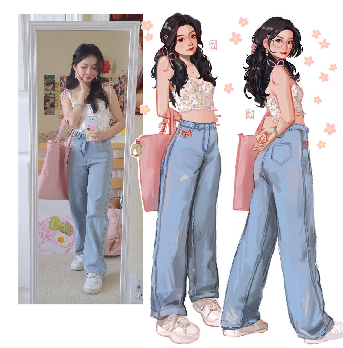anixie_art's tweet photo. An ootd~~ https://t.co/w7eJvLimXG