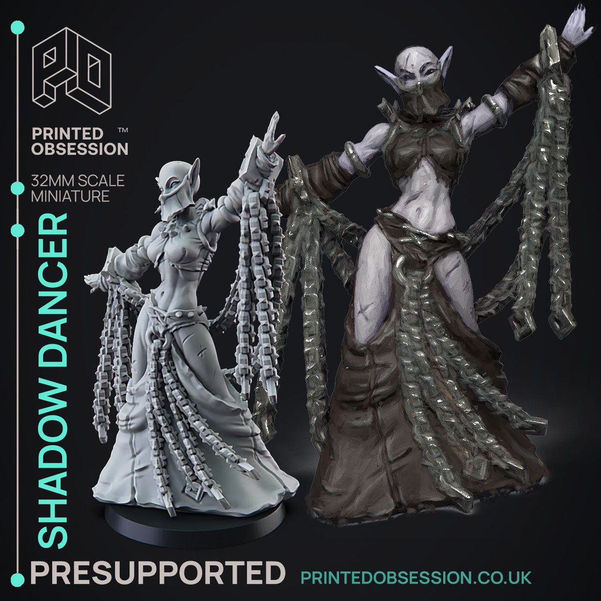 FNC3DPrints's tweet photo. Excited to share the latest addition to my #etsy shop: Shadow Dancer. War Games and Diorama's https://t.co/9f6thP5qCM #grey #dancer #female #elf #monk #dungeonanddragons #drow #ttrpg #pathfinder #shopping https://t.co/24LOoXMrdL