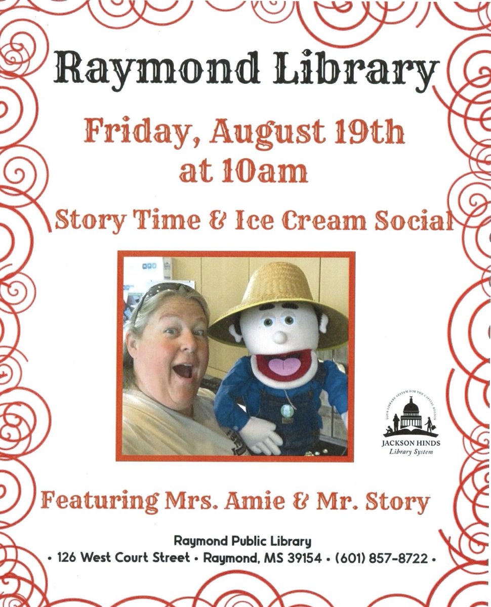 MyJHLS's tweet image. Stop by #RaymondLibrary for a StoryTime Friday, August 19, at 10 am. We would follow it with a germination activity and have them observe a seed as it grows into a plant.  The Friends of the Raymond Library will have ice cream for the children.