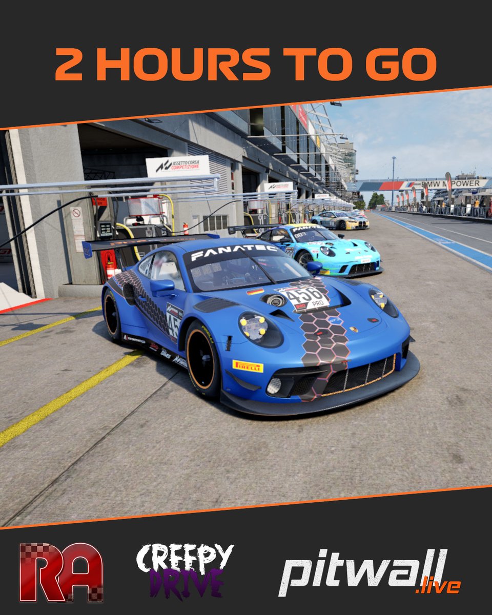 In 2 Stunden geht es los mit der 2. RDC Endurance Series auf dem Nürburgring.
#RDC #Simracing #ACC