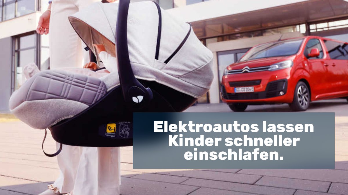 🫵 Interessante Neuigkeiten für Eltern: Eine von #Citroen durchgeführte Studie zeigt, dass Elektro- und Hybridfahrzeuge am besten geeignet sind, Kinder schnell zum Einschlafen zu bringen. 😳 

Hier geht's zu unseren E-Autos! 😜
👉 meinauto.de/elektro/

#Elektroauto #MeinAutode