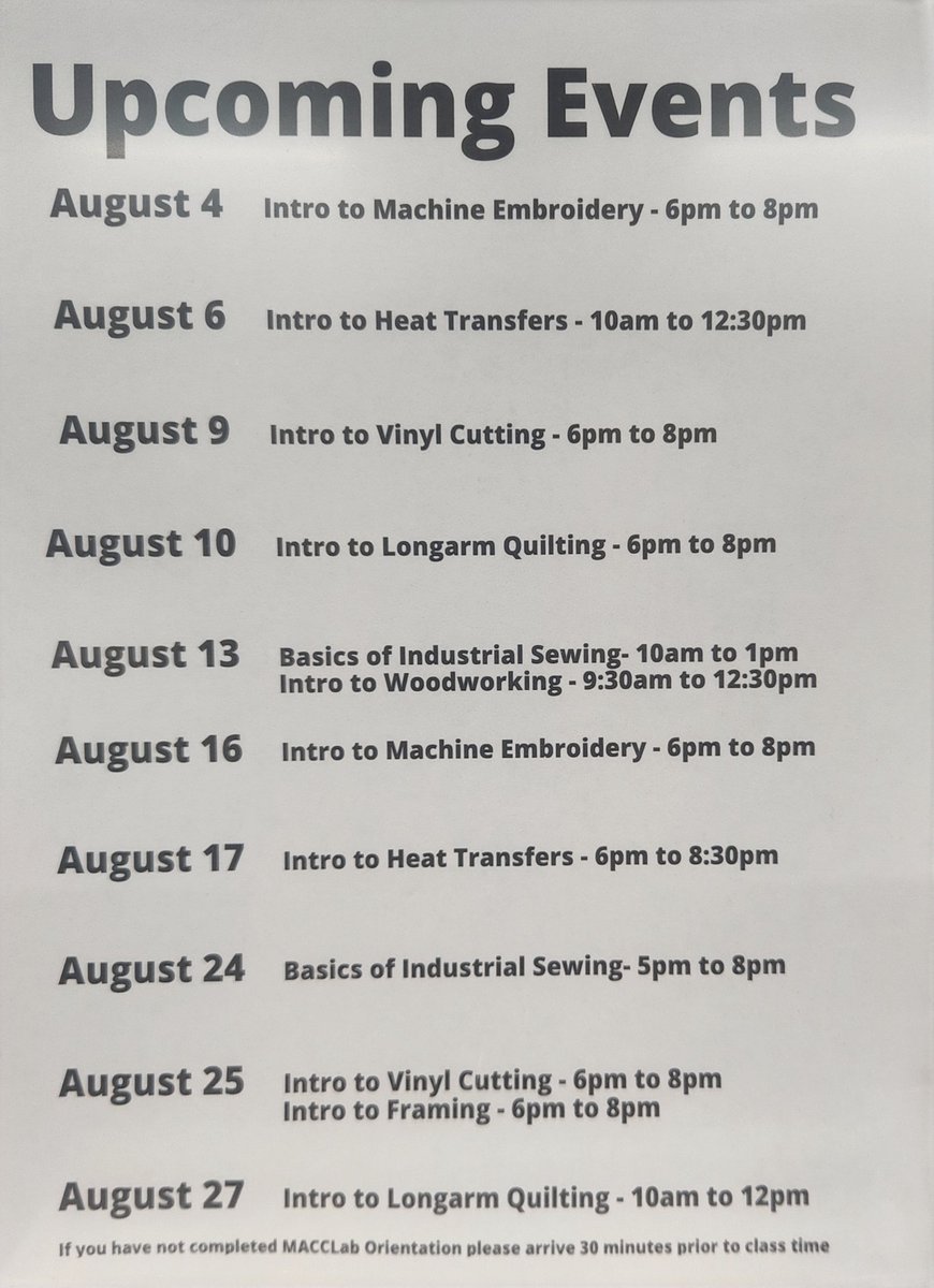 More DIY maker classes--check out the <a href="/LabMacc/">MACCLab</a>! And even better, they just opened up applications for their scholarship program. macclab.com  #thingsaremadehere
