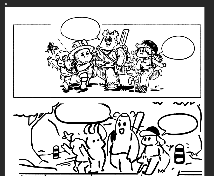 Line art 
&amp;
SKETCH 
#Maniechun #WIP #comic #ComicArt #HCCnft