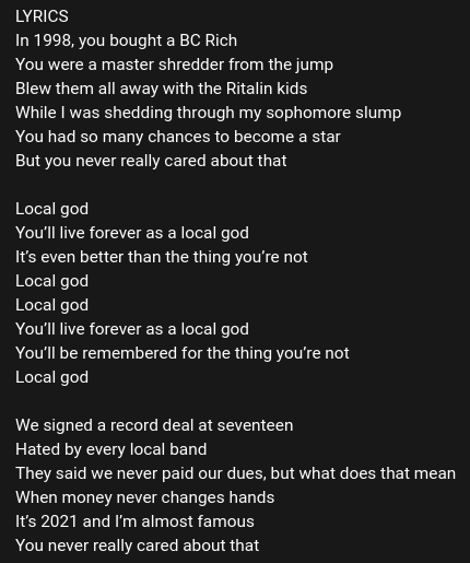 queerglaive's tweet photo. ??????? brendon urie writing lyrics about ex panic members?????? https://t.co/t3fkLIdmPJ