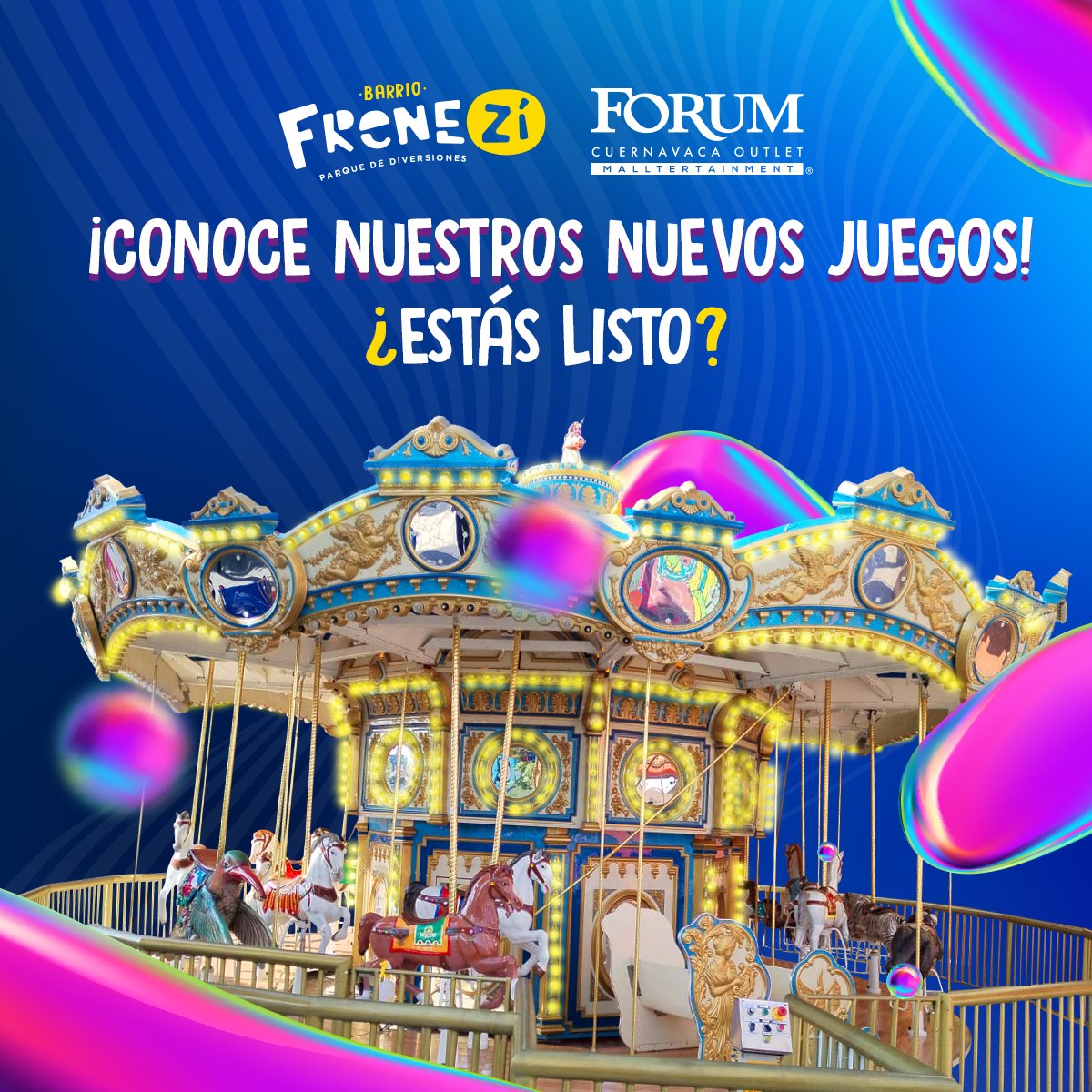 ForumCuernavaca's tweet photo. ¡La diversión en #BarrioFreneziOficial se multiplica! 🤪
Ven a visitarnos este fin de semana y disfruta al 1000 las nuevas atracciones que tenemos para ti. 😍🎠
#ForumCuernavaca https://t.co/5ZYAmEgEwP