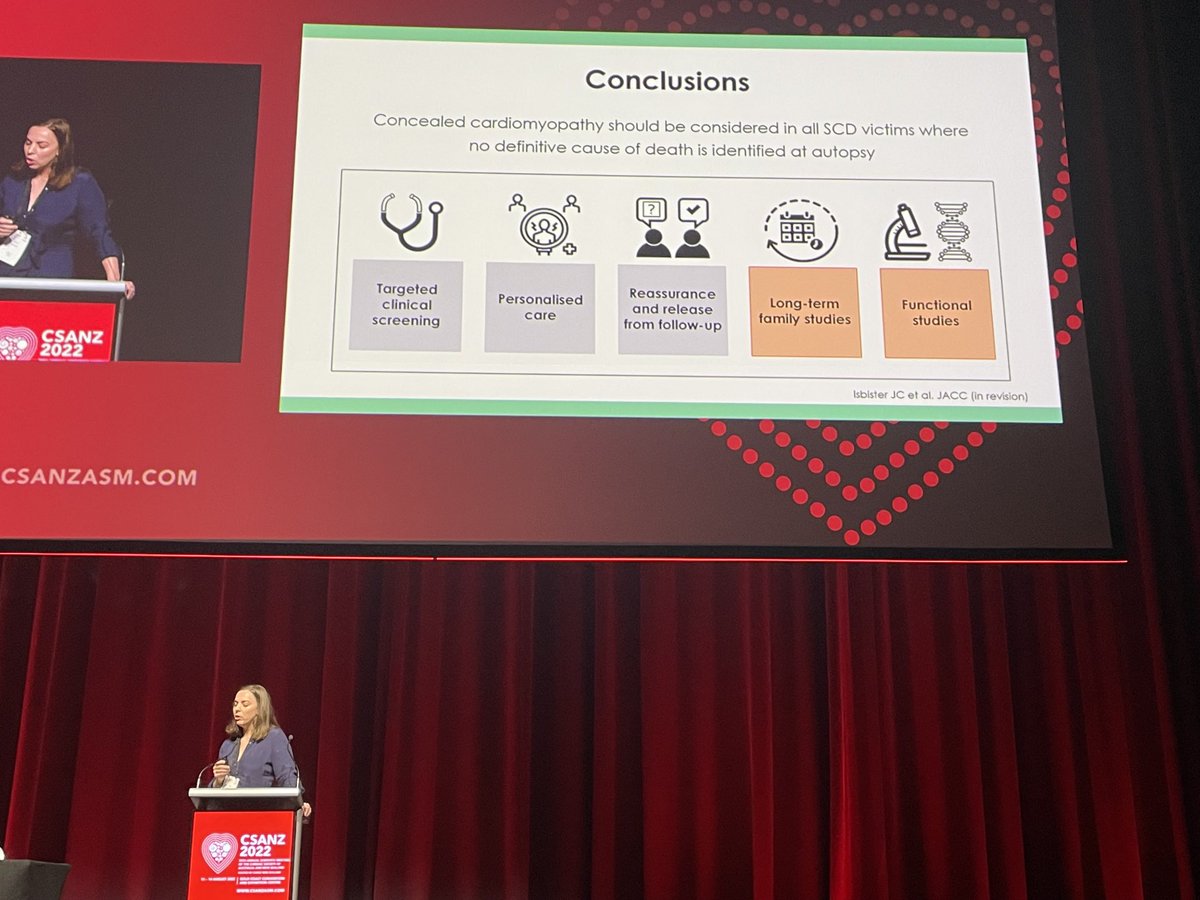 The role of concealed cardiomyopathy in autopsy-inconclusive SCD - also impacts care of surviving relatives. Congratulations ⁦@JuliaIsbister⁩ on a fantastic Ralph Reader Prize presentation and important work ⁦@CentenaryInst⁩ ⁦@thecsanz⁩ ⁦@jodieingles27⁩