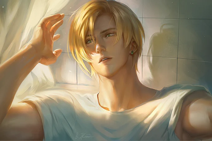 My AshLynx fan art cuz his birthday (August 12th) #BANANAFISH #AshLynx #aslanjadecallenreese 