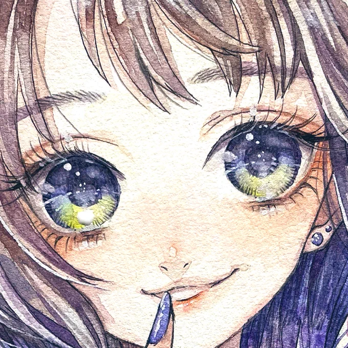 おはよーございますー!!!昨日あげた絵のおめめが個人的に良き色合いだったのでアップで失礼します!!  