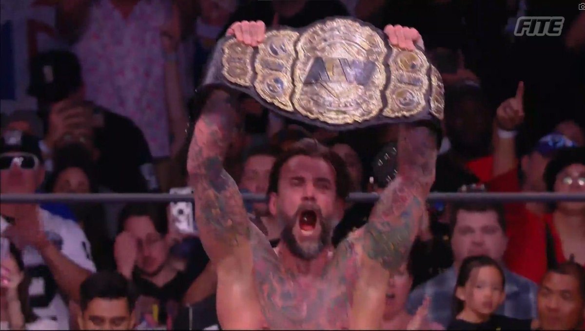 #FlashBackFriday to #FutureFriday @Cmpunk @Aew <a href="/TonyKhan/">Tony Khan</a> <a href="/AEW/">All Elite Wrestling</a>onTV #AEW  #AEWRampage I can’t lie he’s happier on the right! Get your Title back baby! Mox your great but he’s The Best In The world! #CmPunk #BITW ⚡️