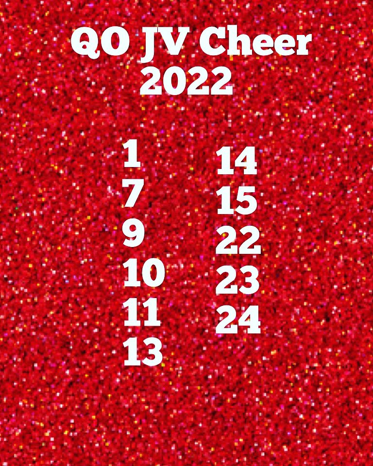 Congratulations to our 2022-2023  JV Cheer Teams!  ❤️🖤❤️
See you tomorrow on the track at 9am sharp!! 
Bring water, athletic shoes, and cheer shoes (if you have them). 

Reminder: Mandatory Parent Meeting at 12pm!