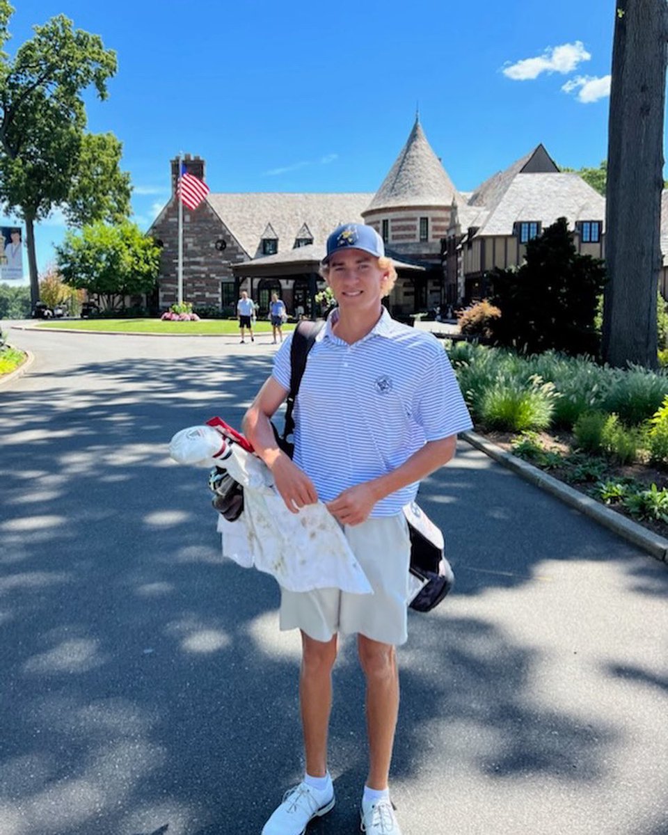 tgfjuniorgolf's tweet photo. #SnedsTour product and rising @ETSU_MGolf freshman @CarsonKammann checking in from Paramus, New Jersey, where he is set to compete in the @usga U.S. Amateur next week!
This is Carson’s second @usga championship in the past month, coming off an appearance at the U.S. Junior. https://t.co/CB1uRaaXTm