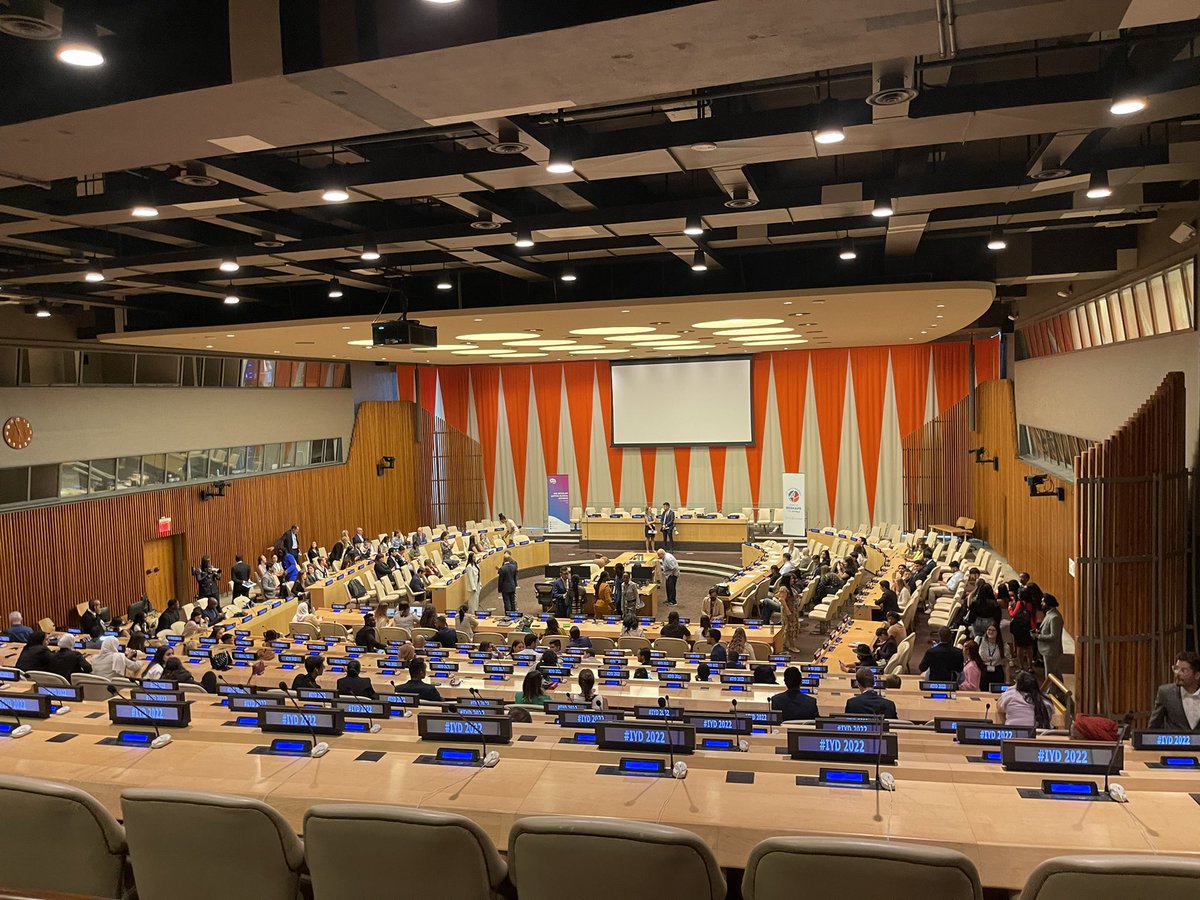 🇺🇳 #Now - International #YouthDay celebration and #YA27 (<a href="/YouthAssembly/">AFS Youth Assembly</a>) opening ceremony! Even if you are not with us at the <a href="/UN/">United Nations</a>, join us here: media.un.org/en/asset/k1n/k… 👍🏻🌏<a href="/UNYouthEnvoy/">UN Youth Envoy</a>.