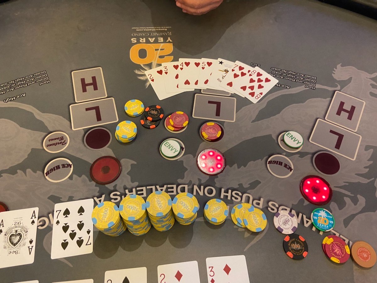 RampartCasino's tweet photo. Lucky Local Andrew wins $123,107 on Pai Gow poker! Congratulations! Great way to start the weekend!
#rampartcasino #paigowpoker #paigowpokerwinner #winner #tablegames #casino #luckycasino #luckywinner #lasvegas #vegas #lasvegascasino #vegasweekend #vegaswinner #luckylocal https://t.co/GNBVgK19cz