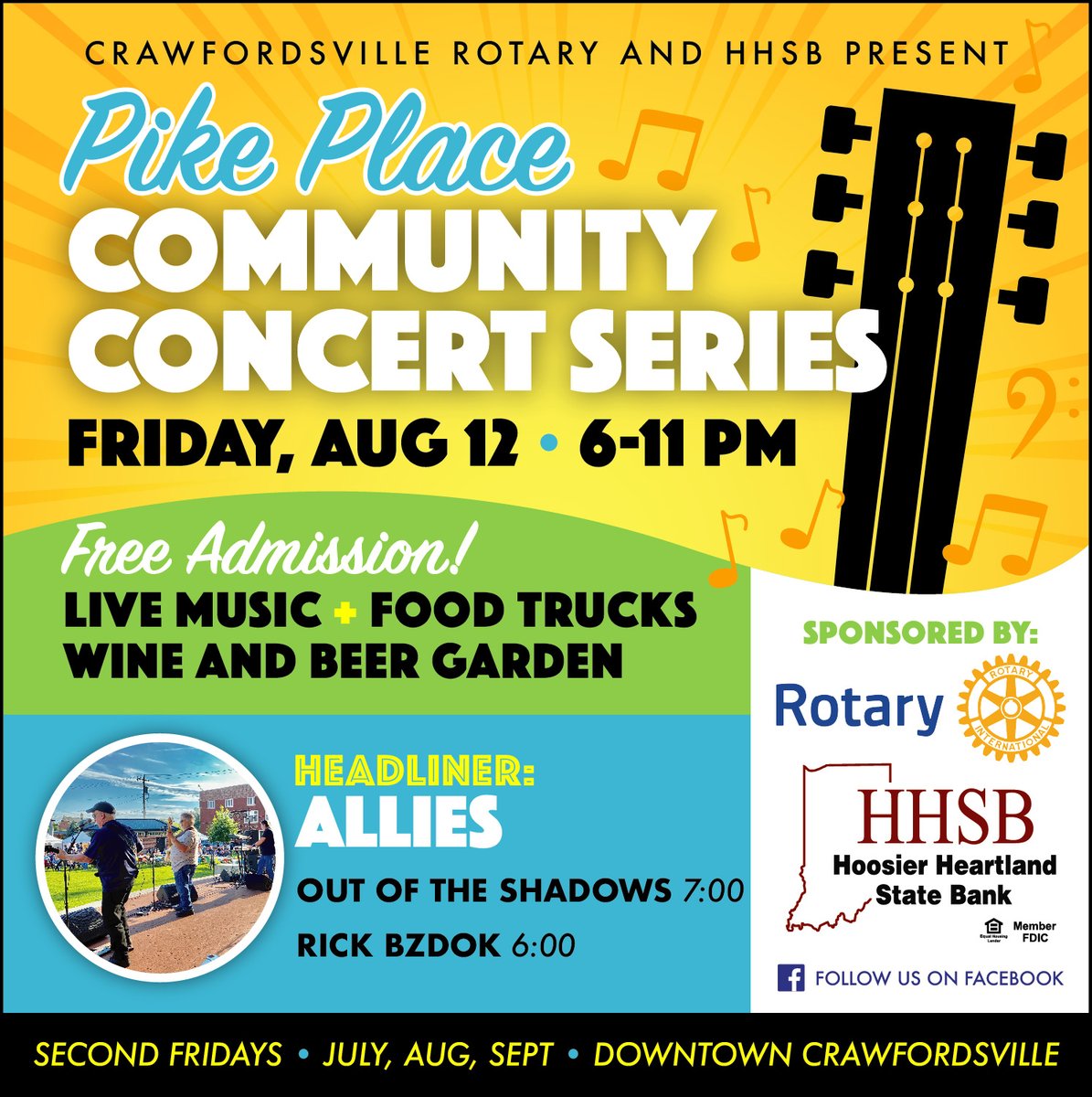 myHHSB's tweet image. Second Friday is finally here 🤩 See you at Pike Place at 6 PM!

Visit our Facebook page for a list of tonight's food trucks: fb.me/e/3iwUIzcU2.

#secondfriday #lovewhereyoulive #crawfordsville #montgomerycountyin #uniquelymoco