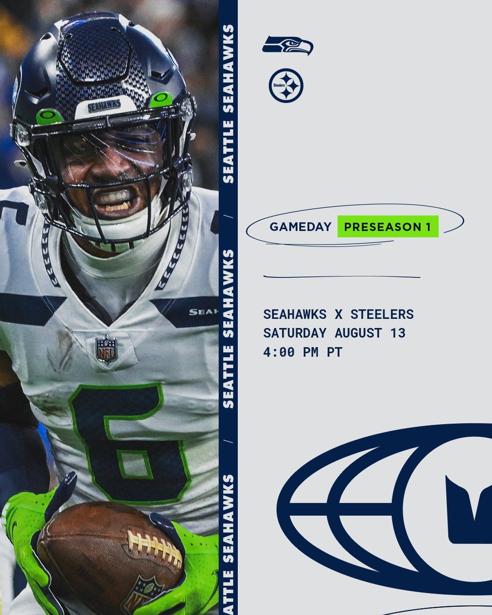 WE HAVE A FOOTBALL GAME TODAY 🔥

#GoHawks x #SEAvsPIT