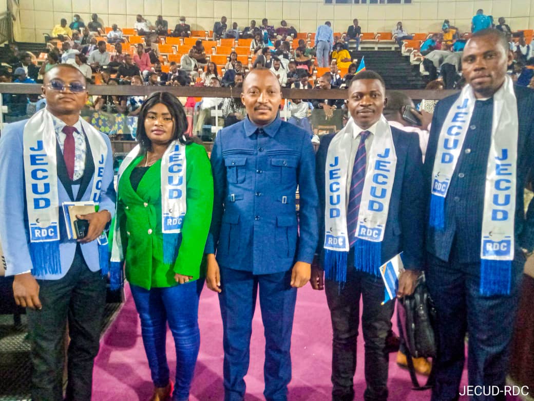 JECUD_RDC_'s tweet photo. #RDC : Journée Internationale de la Jeunesse, l'asbl/ong JECUD-RDC a participer au lancement officiel du PROGRAMME D'ACTION NATIONAL de la Résolution 2250 du Conseil de Sécurité des Nations Unies organisé à Kinshasa par le Secrétariat Technique National 2250. 
LOBI EKOLEKA LELO https://t.co/5QIrCd72gE