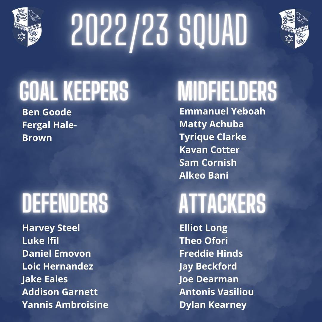 WinFinchleyFC's tweet photo. OUR SQUAD FOR THE 2022/23 SEASON 🔵⚪️ https://t.co/46VBgjLN1q