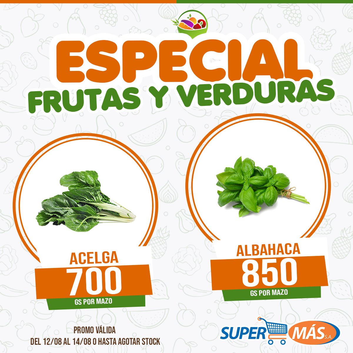 supermas_py's tweet photo. 🍎🍌OFERTA ESPECIAL DE FRUTAS Y VERDURAS🍊🍐
Aprovecha estas ofertas y llena tu carrito 🛒
‼TE ESPERAMOS, abrimos hasta las 20:00 hs‼
.
.
#SuperMas #SuperMasPy #tedamaspormenos #frutasyverduras #ofertasdefrutas #ofertasdeverduras https://t.co/leZBjsPuLP