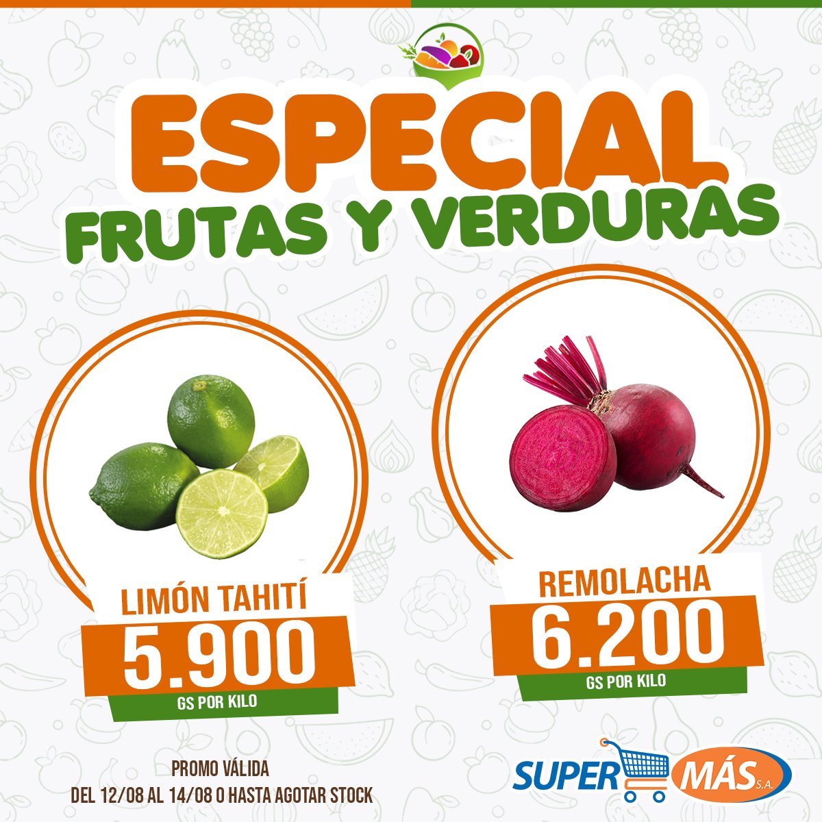 supermas_py's tweet photo. 🍎🍌OFERTA ESPECIAL DE FRUTAS Y VERDURAS🍊🍐
Aprovecha estas ofertas y llena tu carrito 🛒
‼TE ESPERAMOS, abrimos hasta las 20:00 hs‼
.
.
#SuperMas #SuperMasPy #tedamaspormenos #frutasyverduras #ofertasdefrutas #ofertasdeverduras https://t.co/leZBjsPuLP
