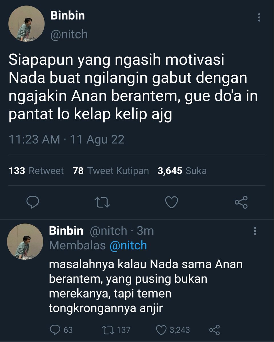 lockygurl's tweet photo. Anan Nada few tweets 

— Perkara gabut

Jaemin au https://t.co/mqhcZFToT8