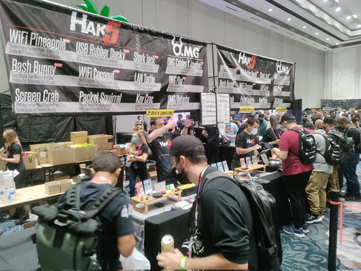 Stop by the @Hak5 booth at #DEFCON30 to pick up a Nugget and say hi! 😺 #USBNugget