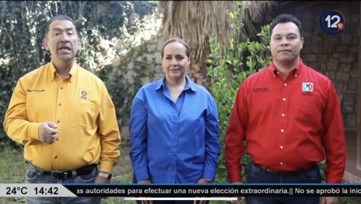 heber_noti121ed's tweet photo. La Alianza #VaXDurango celebró el fallo del Tribunal de anular la elección en #Tamazula y anunciaron que competirán en la elección extraordinaria en aquel municipio.
#Noti12 https://t.co/o0Gx0ak2Hp