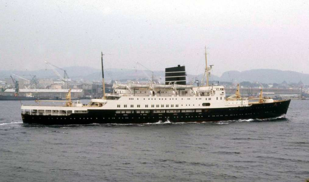 CruiseJipe's tweet photo. #TSLeda was operated by #BergenLine between Britain and Norway as a North Sea ferry for over 20 years from 1953. She was rebuilt in 1981 as a cruise liner and later became an accommodation vessel at a penal colony for terrorists and members of the #Mafia. https://t.co/swNBLgICEg