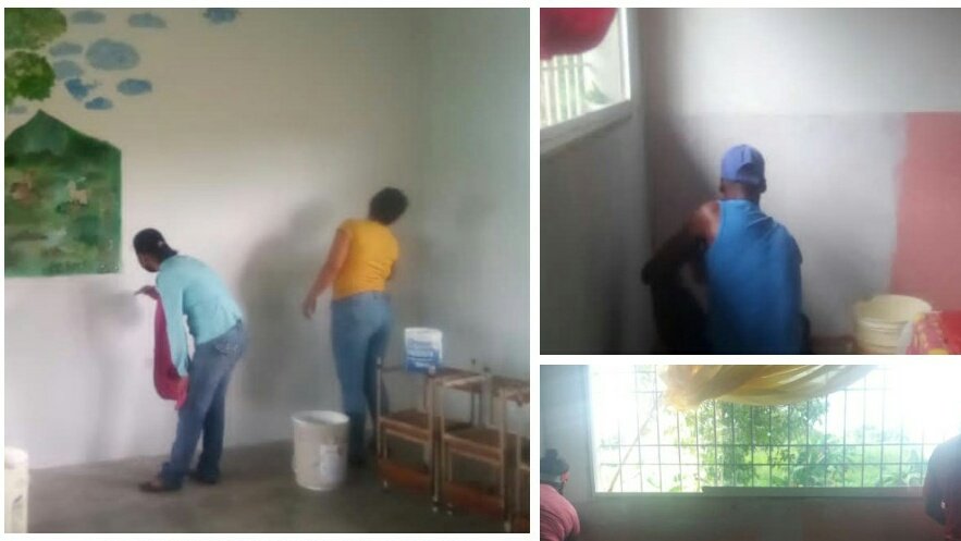 ¡Bricomiles activas! 
En CEIS "Villas Las Américas de Los Godos, el personal institucional y comunidad organizada ejecutan jornada de pintura para el embellecimiento del plantel durante #EscuelasAbiertas2022.  <a href="/NicolasMaduro/">Nicolás Maduro</a> <a href="/_LaAvanzadora/">Yelitze Santaella</a> @MPPEDUCACION #GraciasPresidenteObrero