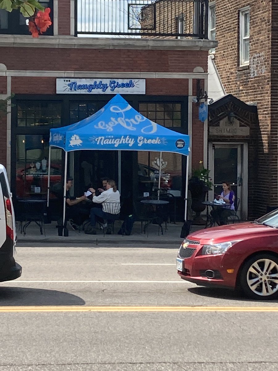 BigInkVisual's tweet photo. The sun is finally out in #Minneapolis #Saintpaul and it’s nice enough to sit under the custom #tenttop @NaughtyGreek1 Although I got my #gyro for take away 🥙Yum https://t.co/m0SR1jhlaL