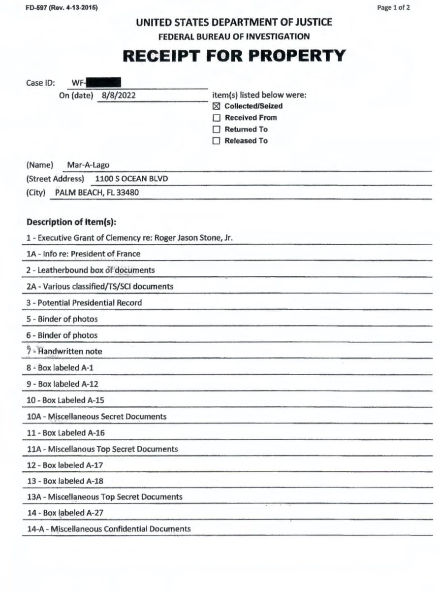 WilliamReymond's tweet photo. 🚨🚨 Dans la liste des documents récupérés, du « confidentiel », du « top secret », du « classifié » et un dossier sur « le Président de la France » https://t.co/yOsUf9IaZ3